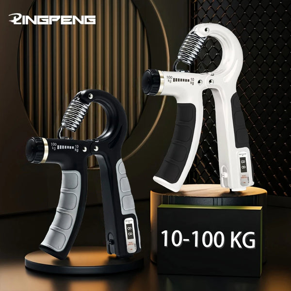 10-100Kg Adjustable Heavy Gripper Fitness Hand Exerciser Grip FatGrip Wrist Increase Strength Spring Finger Pinch Carpal Expande