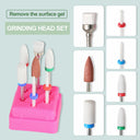 7 Pcs Tungsten Carbide Ceramic Nail Drill Bits For Manicure Removing Gel Varnish Nail Drill Bit Kits Accessories Engraving Tools