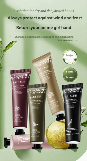 10pcs Floral & Fruity Hand Cream Set - Moisturizing Nourishing Anti-Chap Repairing Hand Care Skincare Beauty Pack