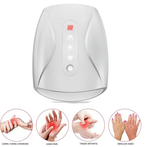 Electric Hand Massager Device Palm Finger Acupoint Wireless Massage with Air Pressure and Heat Compression For Women Beauty