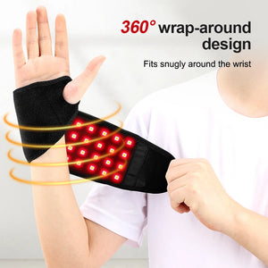 Red Light Heating Wrist Protector 660nm 850nm Infrared USB Hand Massage Support WristBand Pad Brace Hand Joint Guard Health Care