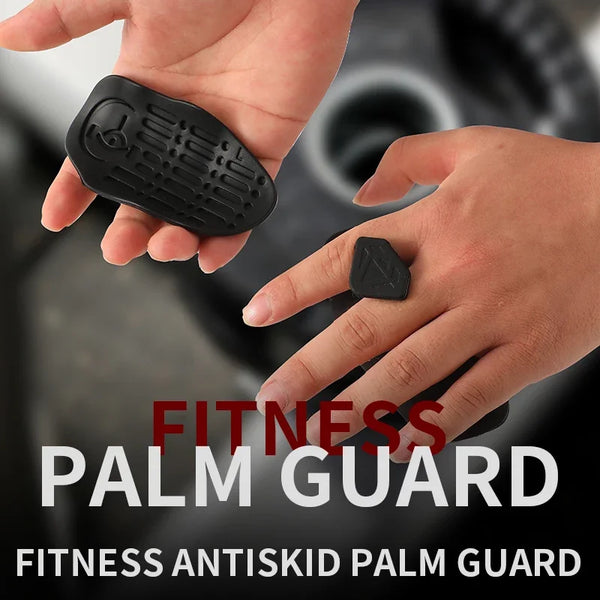 A Pair Anti-Slip Grip for Weight Lifting Pull-Ups Gym Training Unisex Ergonomic Rubber Hand Protector Strengthener Handle Gloves