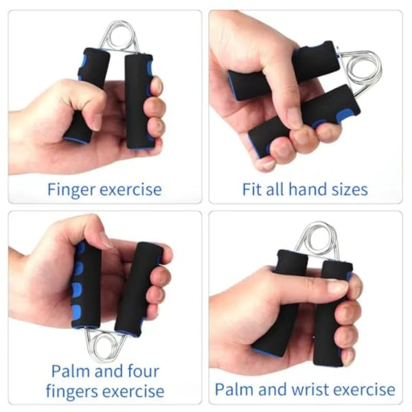 2 Pcs Soft Foam Hand Exerciser for Home Gym Light Blue Enhances Wrist and Finger Strength with Ergonomic Design