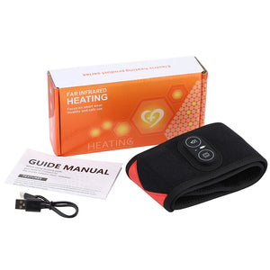 Cordless Heating Wrist Guard 660&850nm Red Light Hot Compress Wristband 3 Levels Electric Vibration Massage Hand Wrist Brace