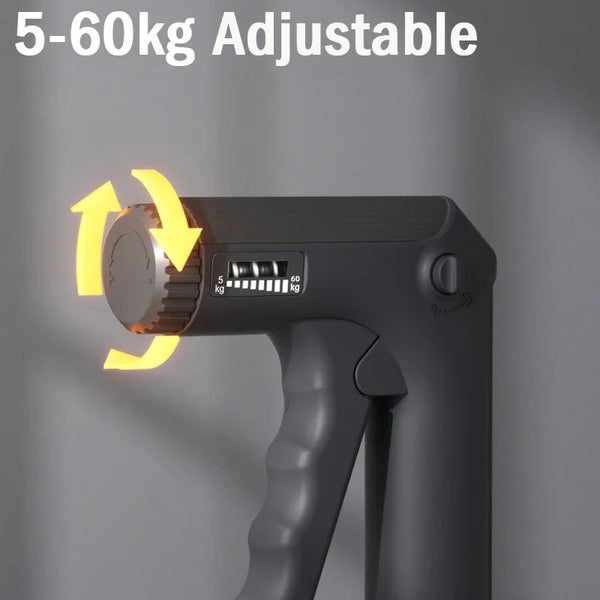 5-60kg Adjustable Hand Grip With Five Finger Trainer Strengthener Handgrip Trainer With Counter Wrist Forearm And Hand Exerciser