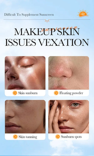 SADOER Air Cushion Whitening Hydrating Barrier Concealer BB Cream Brighten Moisturizing Sunscreen SPF60+ Anti-sunburn Makeup