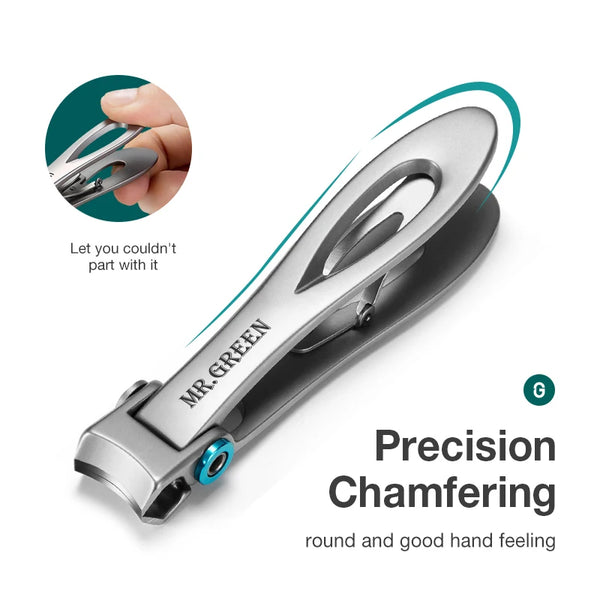 MR.GREEN Nail Clippers Stainless Steel Two Sizes Are Available Manicure Fingernail Cutter Thick Hard Toenail Scissors Tools