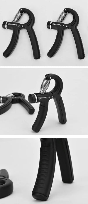 R Shaped Spring Grip Professional Wrist Strength Arm Muscle Finger Rehabilitation Training Exercise Adjustable Gripper Mechanica