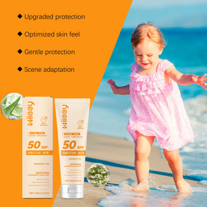 SPF 50+ Children Mild Sunscreen Cream Not Irritating Prevent UVA/UVB Sunburn Refresh Moisturize Nourish Children Sunscreen Cream