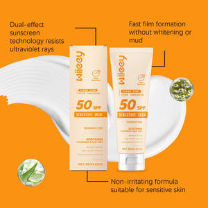 SPF 50+ Children Mild Sunscreen Cream Not Irritating Prevent UVA/UVB Sunburn Refresh Moisturize Nourish Children Sunscreen Cream