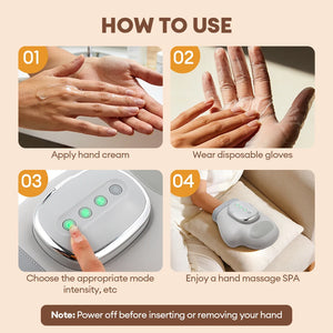 Electric Hand Massager Airbag Compress Finger Massage Glove Air Pressure Kneading Thumb Acupoint Palm Massager Finger masajeador