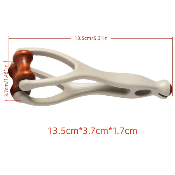 Finger/Hand Massager, Double-Sided Hardwood Massage Roller Tool