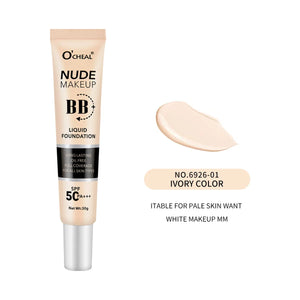 BB Cream SPF50 PA Plus Face Waterproof Foundation Long Lasting Brightening Primer Sunscreen Makeup Base Woman Makeup Cosmetics
