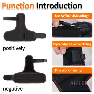 Heating Masage Thumb Wrist Support Brace Electric Heated Finger Pad Thumb Stabilizer for Carpal Tunnel Relief Finger Massager