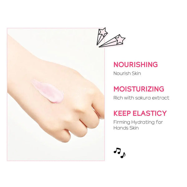 LAIKOU Sakura Hand Cream Deep Moisturizing & Restoring Hand Lotion for Dry Skin,Non-Greasy, Fast Absorbing Hand Care Cream