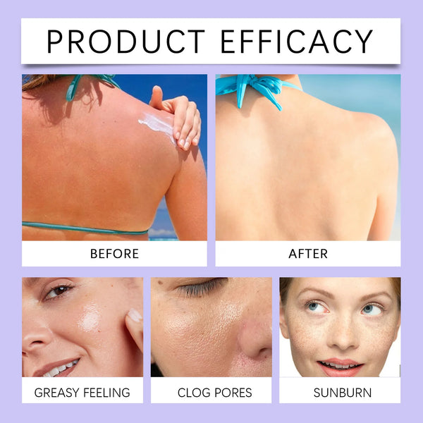 Sunscreen Cream Spf 90+ UV Protective Sunburn Repair Cream Sun Block Isolation Cream Moisturizing Oil-Control Skin Care Products