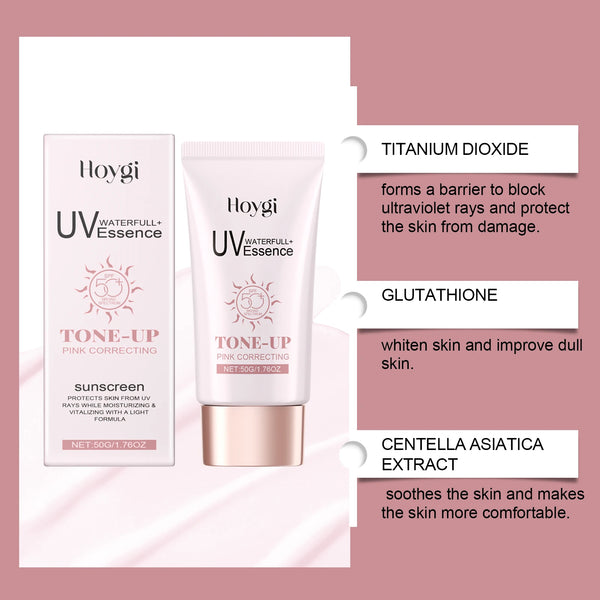 HOYGI Hydrating Protective Cream Centella Asiatica Face Cream Daily Sunscreen SPF 50 Moisturizing Facial Skin Body Sunblock Care