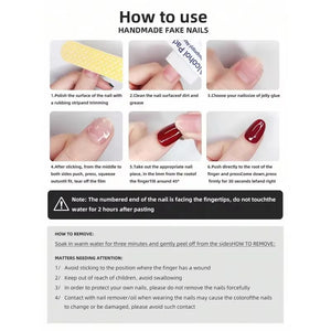 10 Pieces of Hand Pressed Almond Shaped Nails, Beautiful Fake Nails, Sweet and Cool Black Background White Bow, Suitable for Wom
