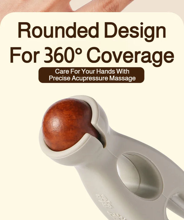 Wooden Finger Roller Massager Acupoint Relief Hand Joint Care Acupressure Massage Tool Hand Relaxation