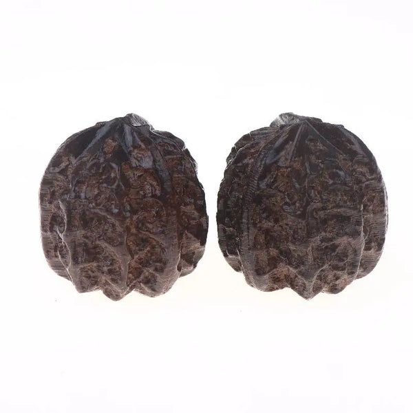 1Pair Sandalwood Handheld Ball Relief Walnut Handheld Ball Massage Exercise Healthcare Plaything Hand-Worn Ball