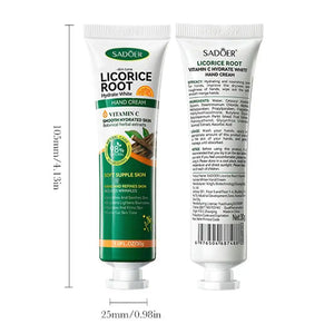 1/3/5/10 pcs SADOER Liquorice Whitening Hydrating Hand Cream with plant Essence Moisturizing Nourishing Brightening Hands Care