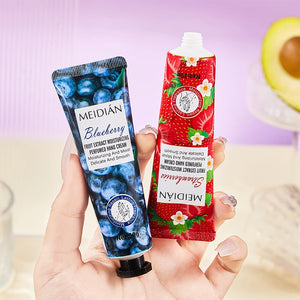 Meidian Fruit Fragrance Hand Cream Packaged Set of 5 Moisturizing and Hydrating Hand Cream Set for Autumn and Winter to Prevent Dryness and Cracking, Hand Care Cream for Skin Softening and Nourishment, Hand Moisturizing Cream