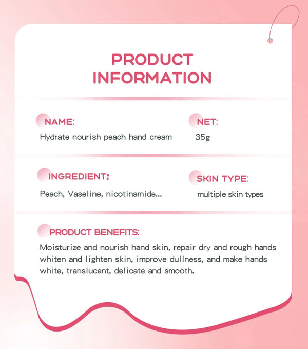 SADOER Mango Peach Aloe Vera Lemon Fruit Hand Cream Moisturizing Brightening Repairing Hand Creams For Hands Skin Care