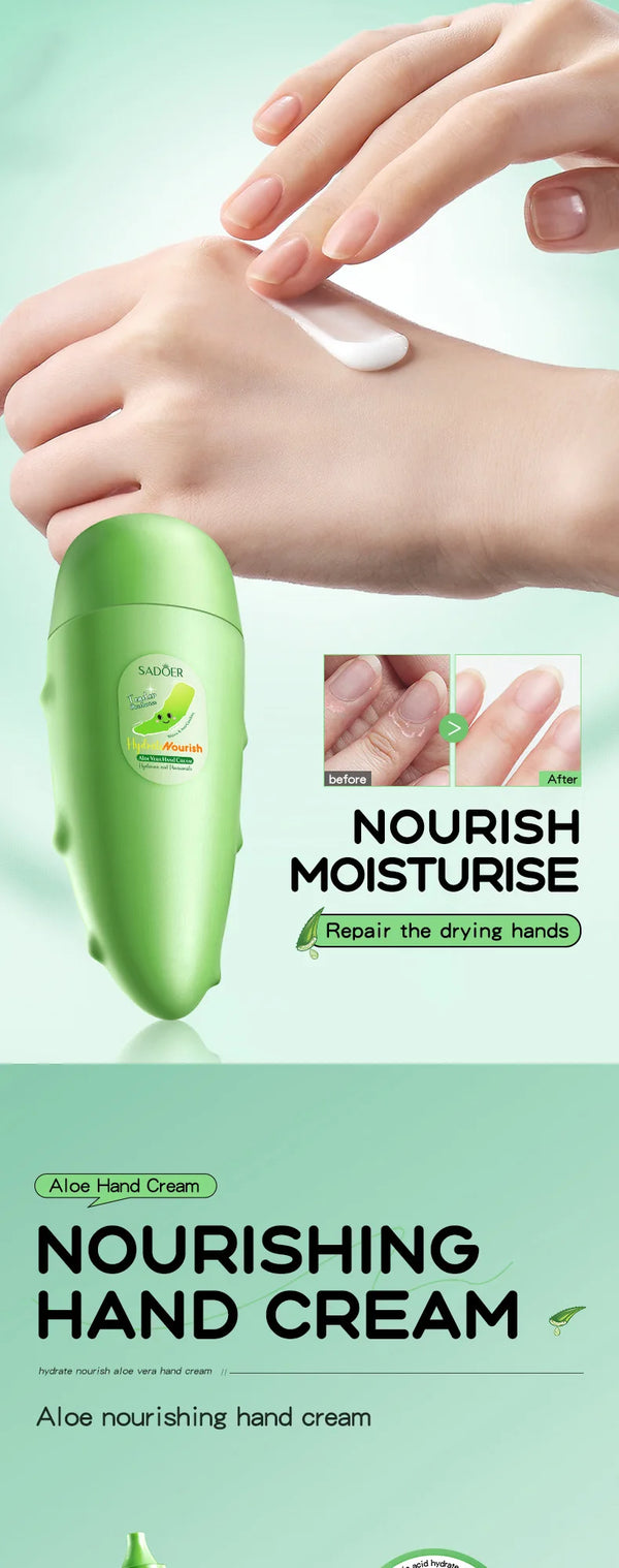 SADOER Mango Peach Aloe Vera Lemon Fruit Hand Cream Moisturizing Brightening Repairing Hand Creams For Hands Skin Care