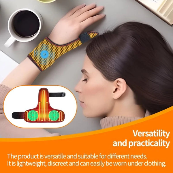 Heating Masage Thumb Wrist Support Brace Electric Heated Finger Pad Thumb Stabilizer for Carpal Tunnel Relief Finger Massager