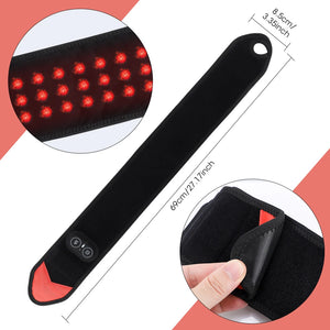 Cordless Heating Wrist Guard 660&850nm Red Light Hot Compress Wristband 3 Levels Electric Vibration Massage Hand Wrist Brace