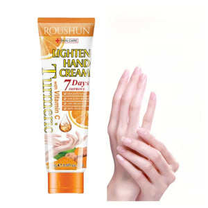ROUSHUN  Turmeric Vitamin C Hand Cream Moisturizing Refreshing Non-Greasy Hand Care Hydrating Moisturizing Hand Cream