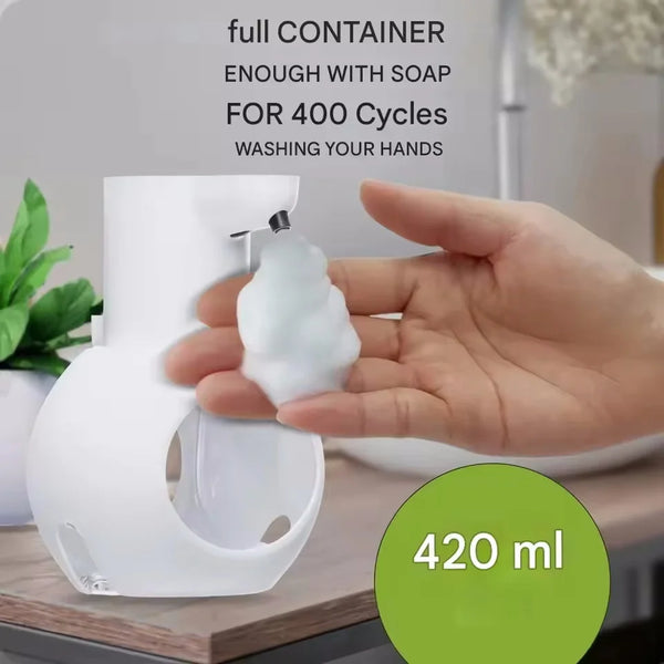 Automatic Soap Dispenser Touchless Foaming Gle Soap Dispenser 380ml USB Rechargeable Electric 4 Level Ecological Porduct