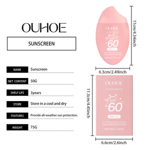 Moisturizing Brighten Sunscreen Cream Spf50+ Uv Protection Deep Nourishing Non Greasy Even Skin Tone Long Lasting Daily Sun Care