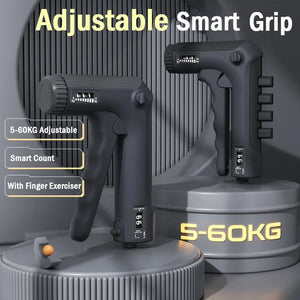5-60kg Adjustable Hand Grip With Five Finger Trainer Strengthener Handgrip Trainer With Counter Wrist Forearm And Hand Exerciser