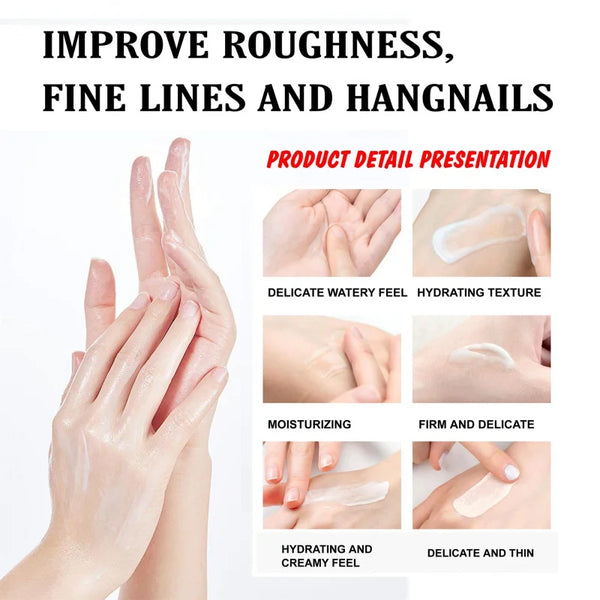 ROUSHUN  Turmeric Vitamin C Hand Cream Moisturizing Refreshing Non-Greasy Hand Care Hydrating Moisturizing Hand Cream