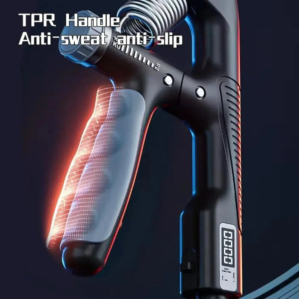 1/2Pcs 10-100KG Adjustment Smart Counting Hand Grip Spring Finger Pinch Wrist Expander Power Strengthening Pliers Fitness Tool