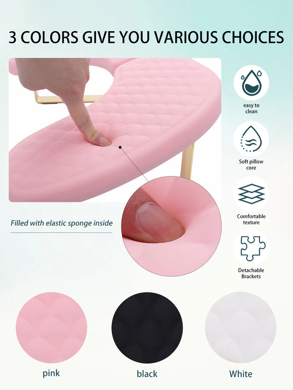 Large Armrest Manicure Pad, Soft Butterfly Hand Pillow, Detachable and Foldable Manicure Hand Pillow, Special Tool for Nail Salons